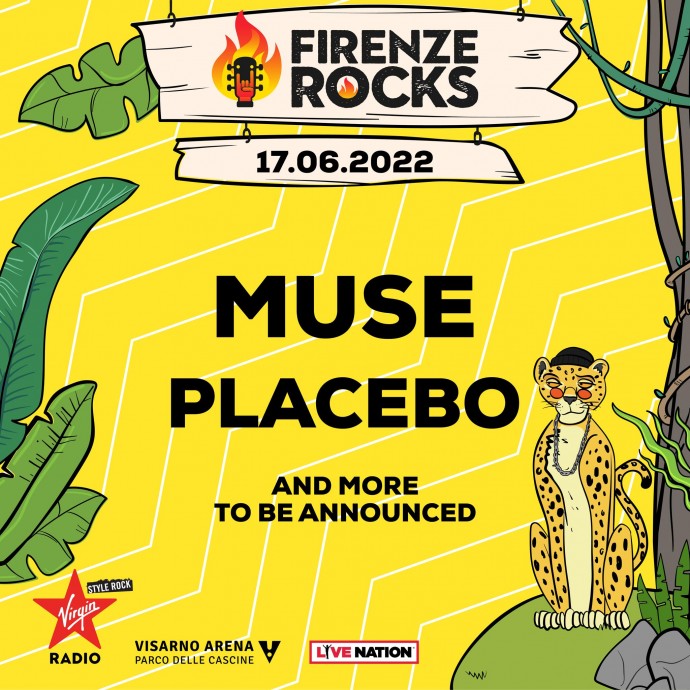 Placebo nella seconda giornata di Firenze Rocks sul palco della Visarno Arena venerdì 17 giugno 2022 prima dei Muse.